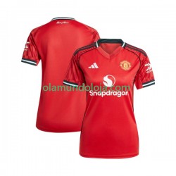 Camisola Manchester United Mulher Equipamento Primeiro 2025-2026 Manga Curta
